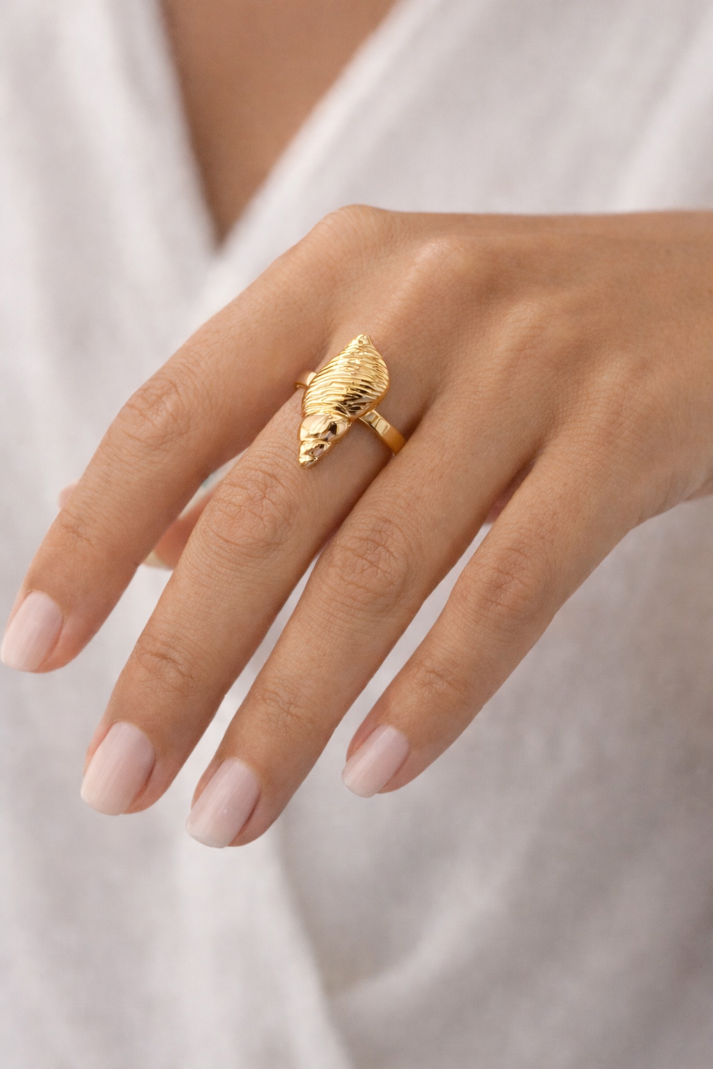 Bague ajustable COQUILLAGE