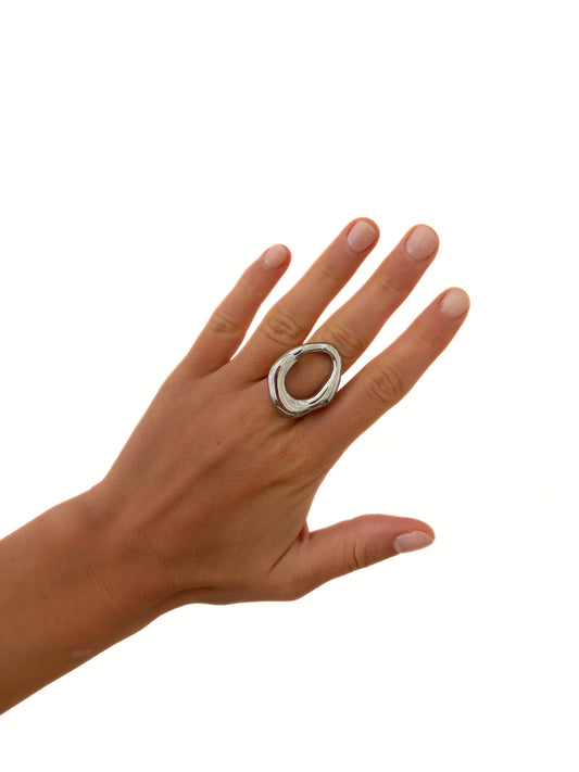 Bague ajustable MAUI argentée