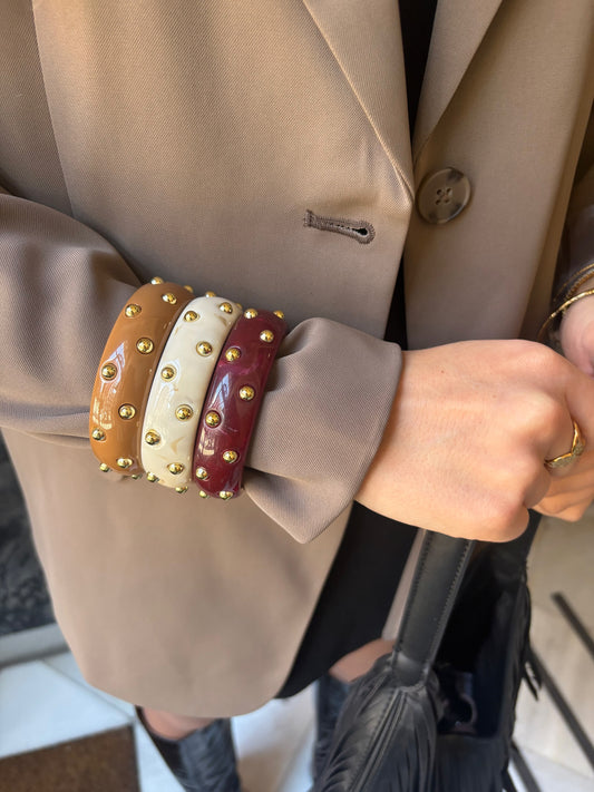 Bracelet GLAMA blanc cassé