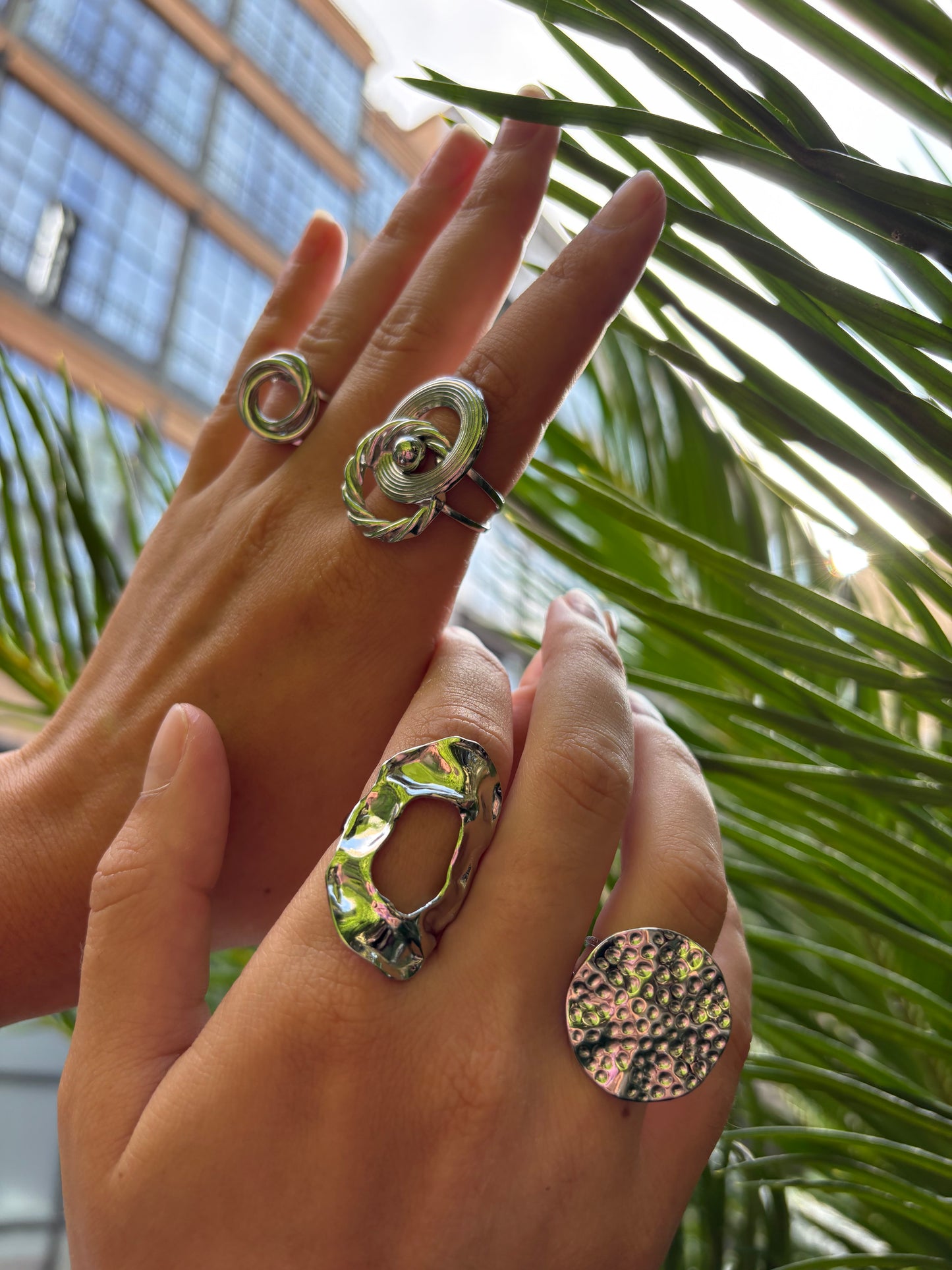 Bague ajustable NOADI argentée