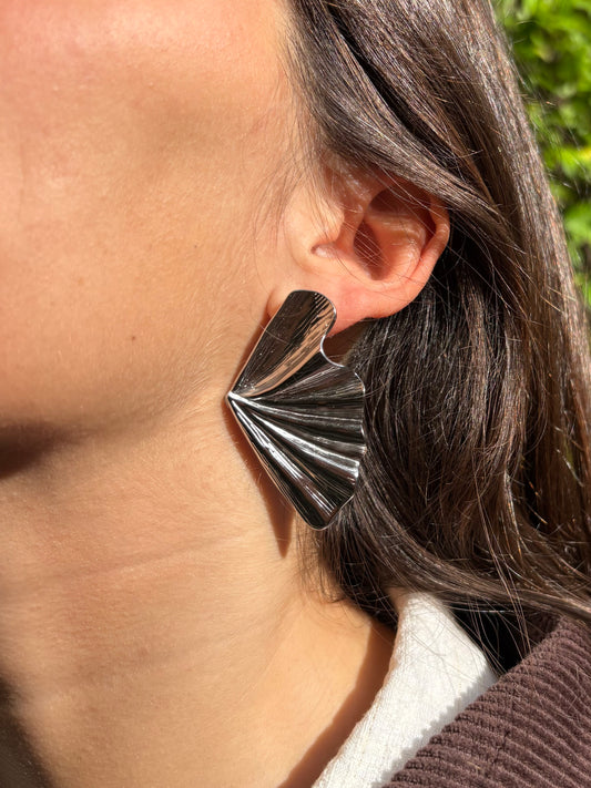 Boucles RHYS argentées