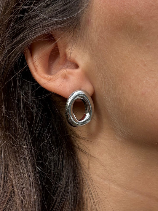 Boucles ASTRID argentées