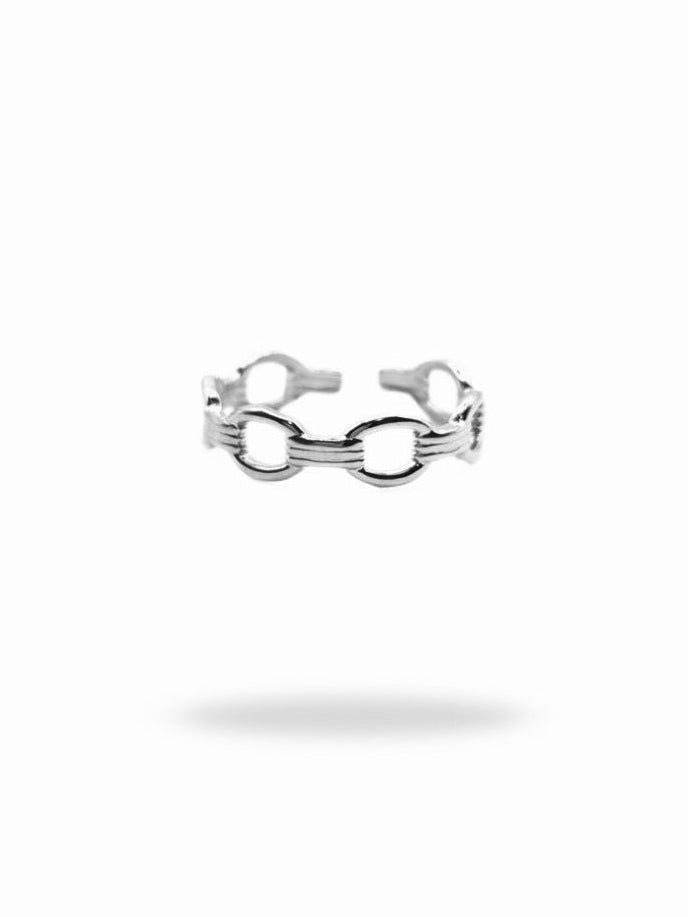 Bague ajustable NIVIA argentée