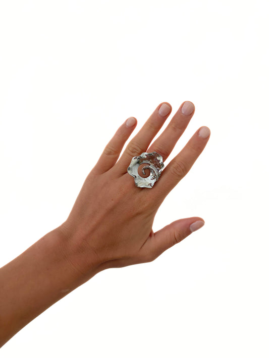 Bague ajustable MARISSA argentée