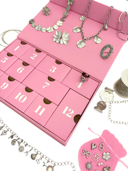 Calendrier de l’avent argenté