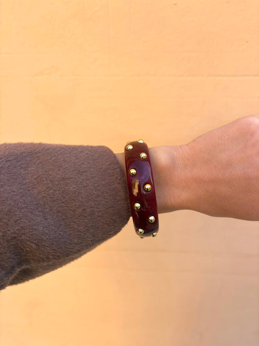 Bracelet GLAMA bordeaux