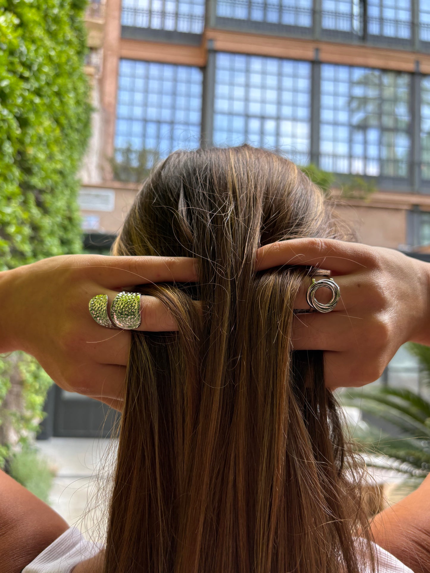 Bague ajustable CROYA argentée