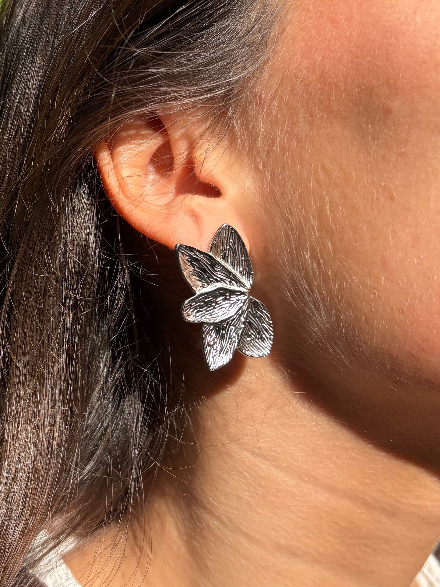 Boucles AUGUSTA argentées