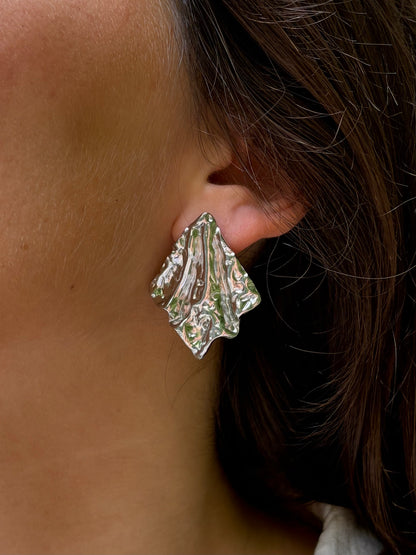 Boucles FALIÉ argentées