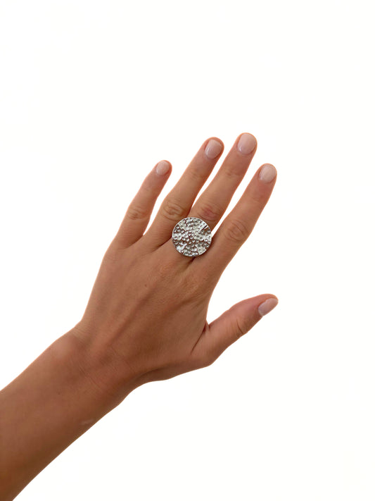 Bague ajustable NOADI argentée