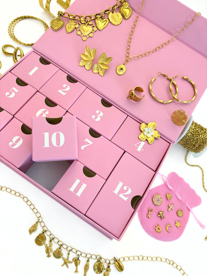 Calendrier de l’avent doré