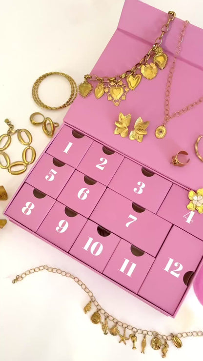 Calendrier de l’avent doré